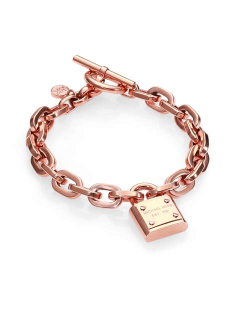 armband michael kors cristal padlock toggle|michael kors charm bracelet.